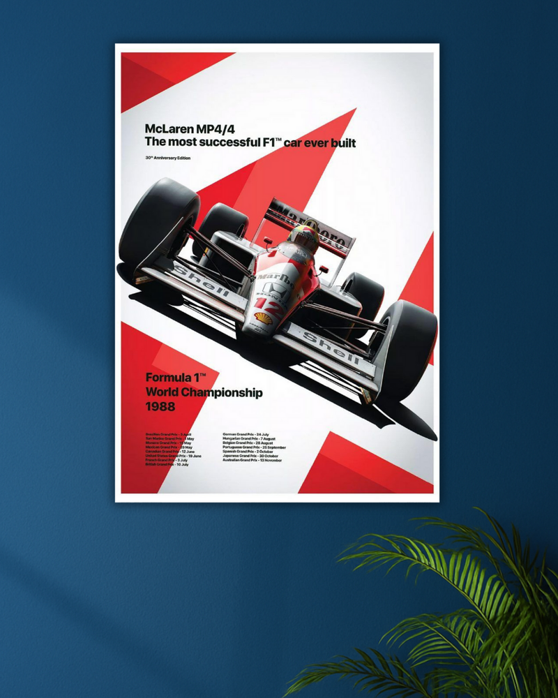 The Pinnacle of Performance | 1988 McLaren Poster | F1™ Legends Edition